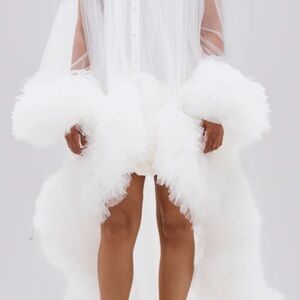 Elegant White Ruffled Dress